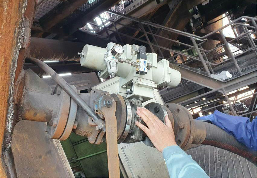 بومی‌سازی کنترل ولو سیستم تصفیه گاز فرایند مگامدول‌های احیا مستقیم در فولاد مبارکه