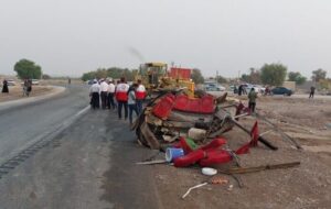 تصادق دلخراش در جاده شوشتر