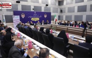 (تقدیر از مسئول بهداشت حرفه‌ای شرکت فولاد اکسین خوزستان به عنوان کارگر نمونه هفته کار و کارگر