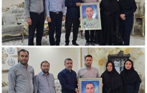 دیدار جمعی از مدیران و پرسنل فولاد اکسین خوزستان با خانواده شهید نیروی انتظامی