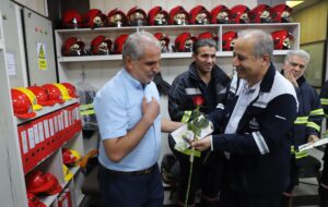 بازدید مدیرعامل پتروشیمی فن‌آوران از واحد HSE به مناسبت روز آتش‌نشانی و ایمنی
